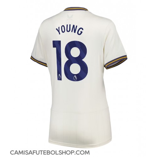 Camisa de time de futebol Everton Ashley Young #18 Replicas 3º Equipamento Feminina 2024-25 Manga Curta